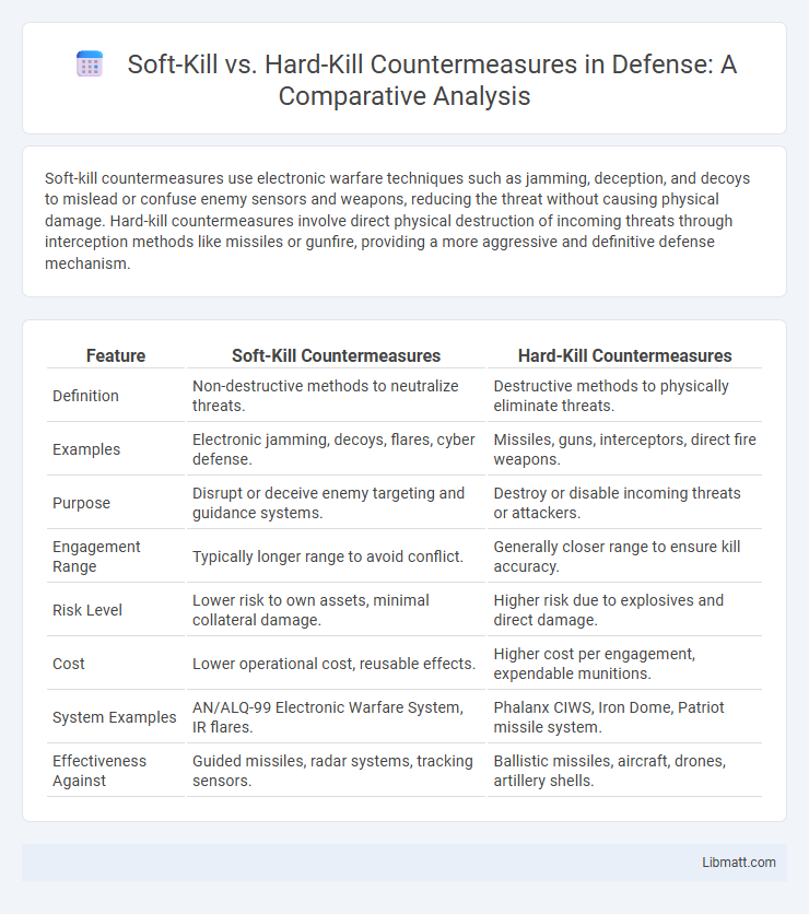 Soft-Kill vs. Hard-Kill Countermeasures in Defense: A Comparative Analysis