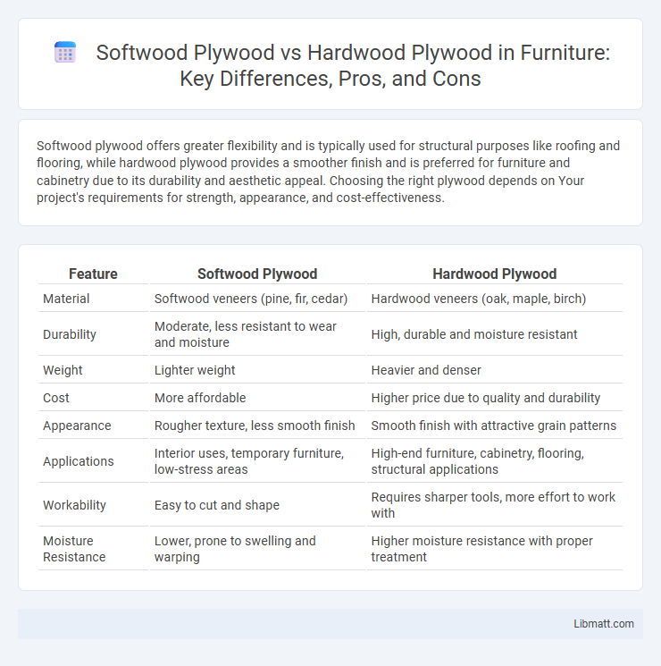Softwood Plywood vs Hardwood Plywood in Furniture: Key Differences, Pros, and Cons