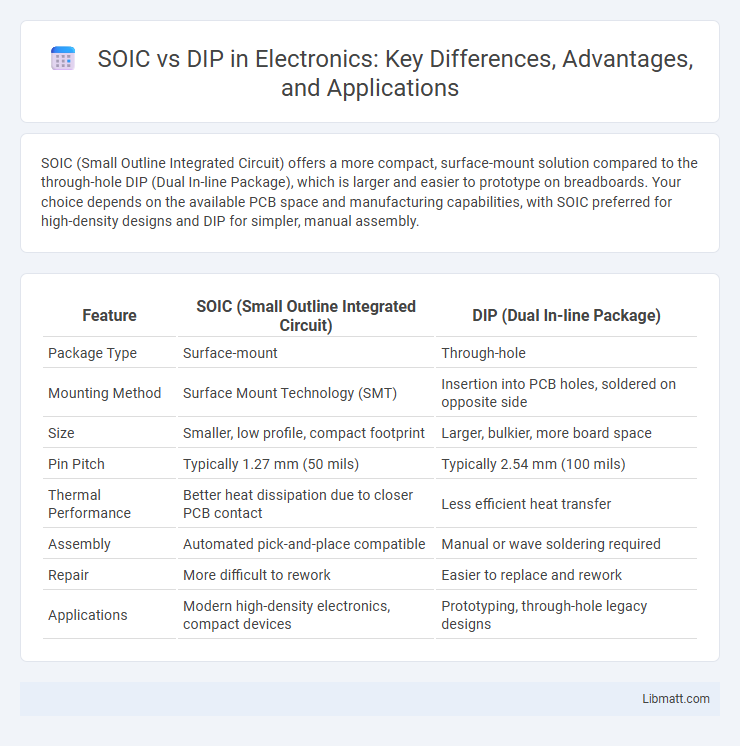 SOIC vs DIP in Electronics: Key Differences, Advantages, and Applications