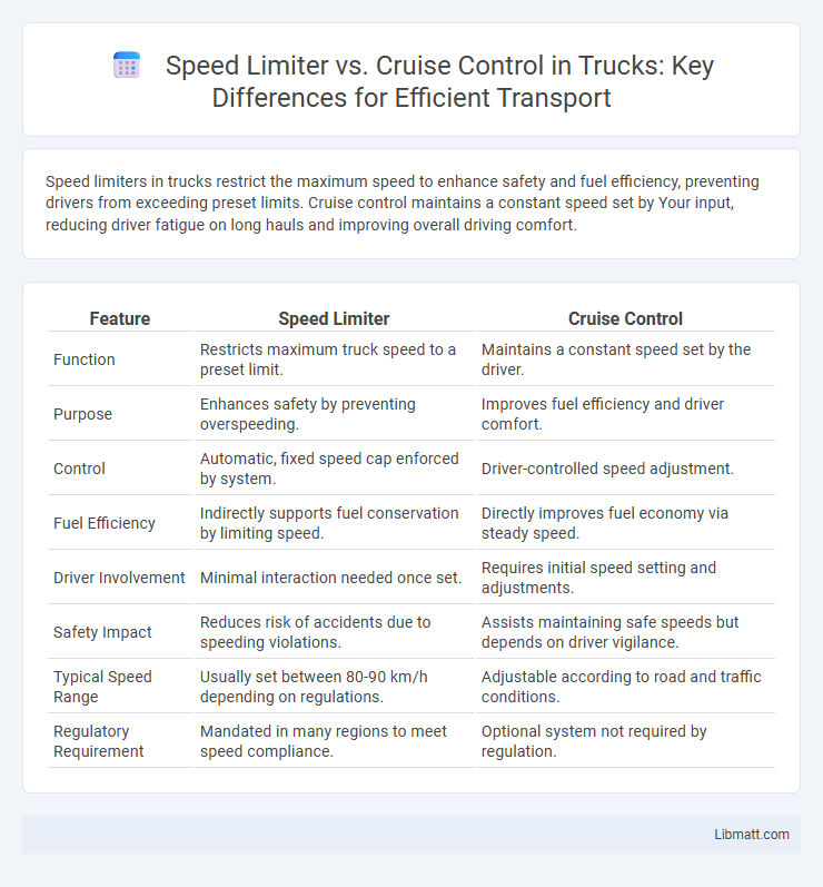 Speed Limiter vs. Cruise Control in Trucks: Key Differences for Efficient Transport