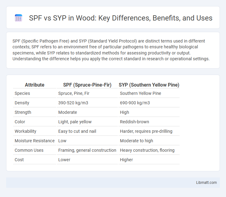 SPF vs SYP in Wood: Key Differences, Benefits, and Uses