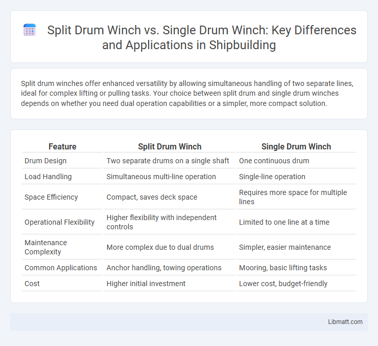 Split Drum Winch vs. Single Drum Winch: Key Differences and Applications in Shipbuilding