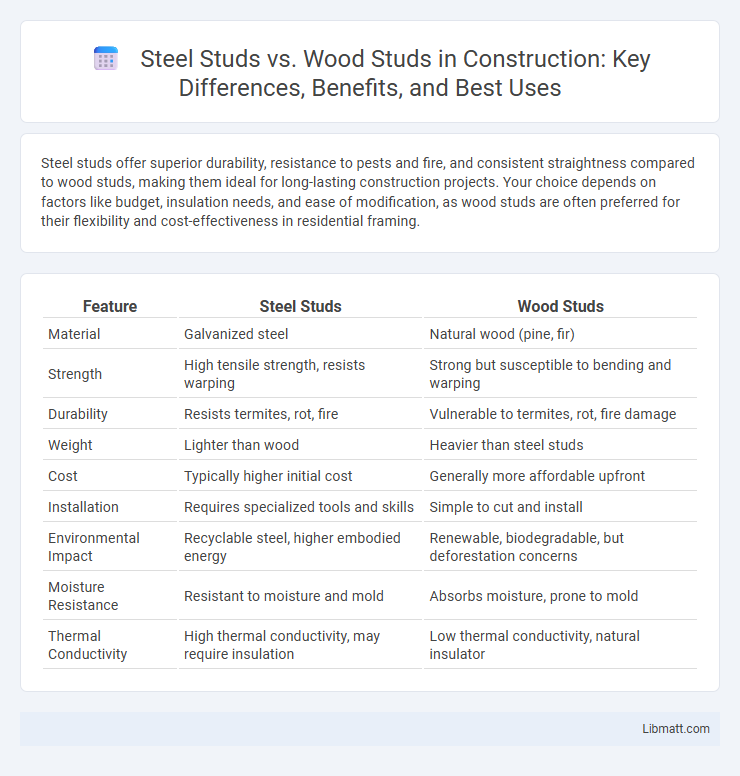 Steel Studs vs. Wood Studs in Construction: Key Differences, Benefits, and Best Uses