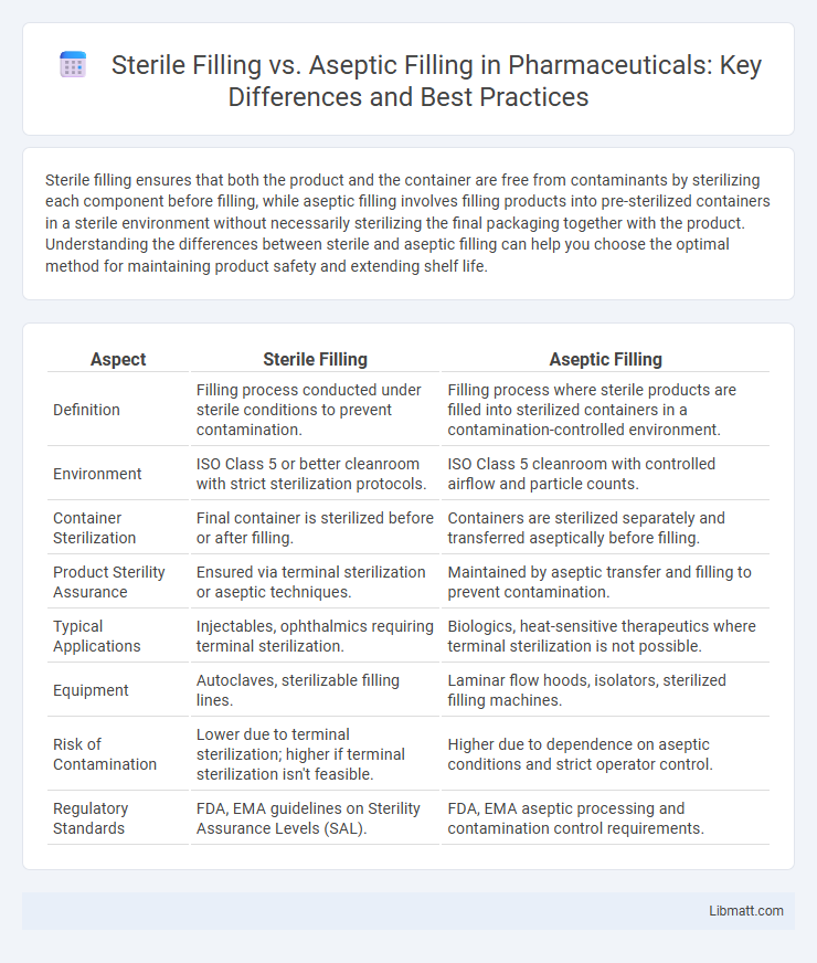 Sterile Filling vs. Aseptic Filling in Pharmaceuticals: Key Differences and Best Practices