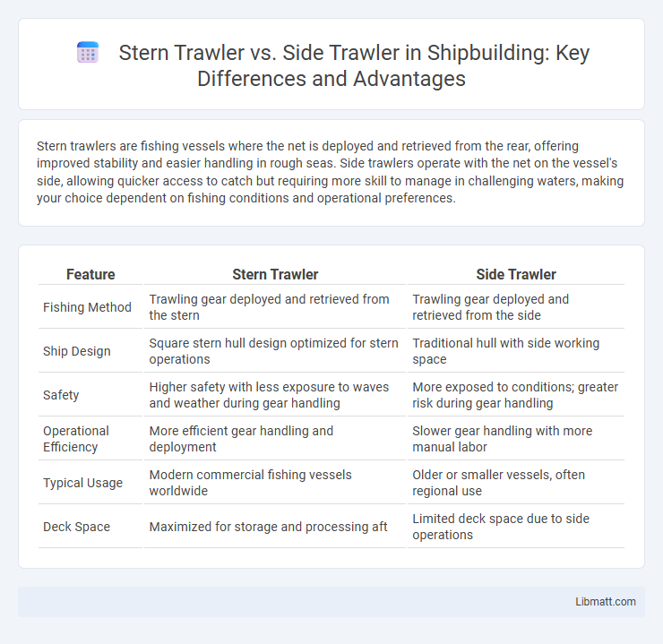 Stern Trawler vs. Side Trawler in Shipbuilding: Key Differences and Advantages