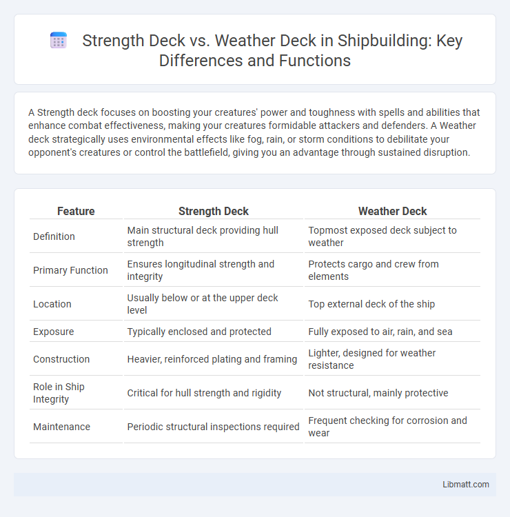 Strength Deck vs. Weather Deck in Shipbuilding: Key Differences and Functions