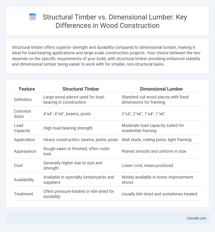 Structural Timber vs. Dimensional Lumber: Key Differences in Wood Construction