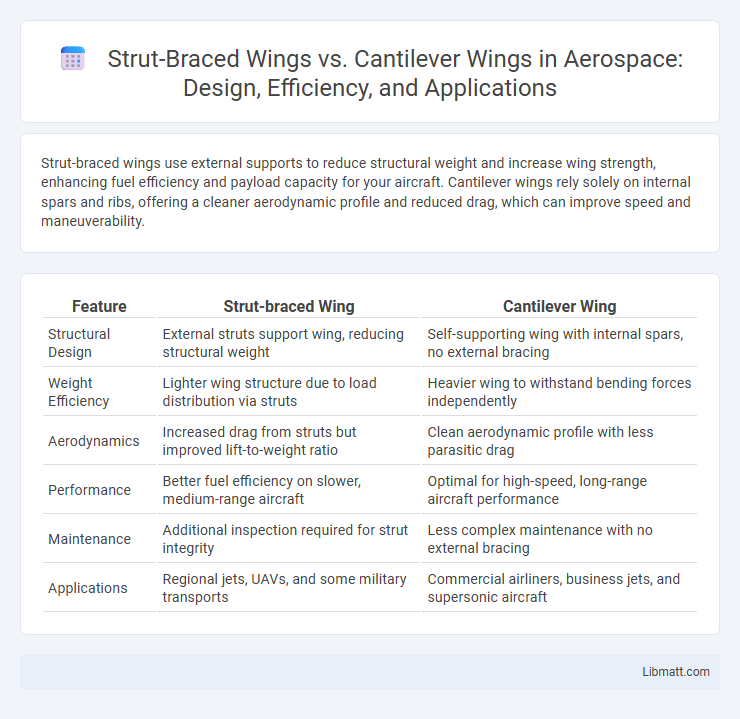 Strut-Braced Wings vs. Cantilever Wings in Aerospace: Design, Efficiency, and Applications