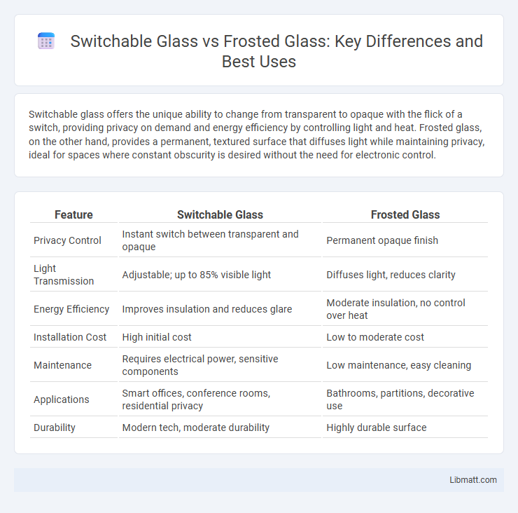 Switchable Glass vs Frosted Glass: Key Differences and Best Uses