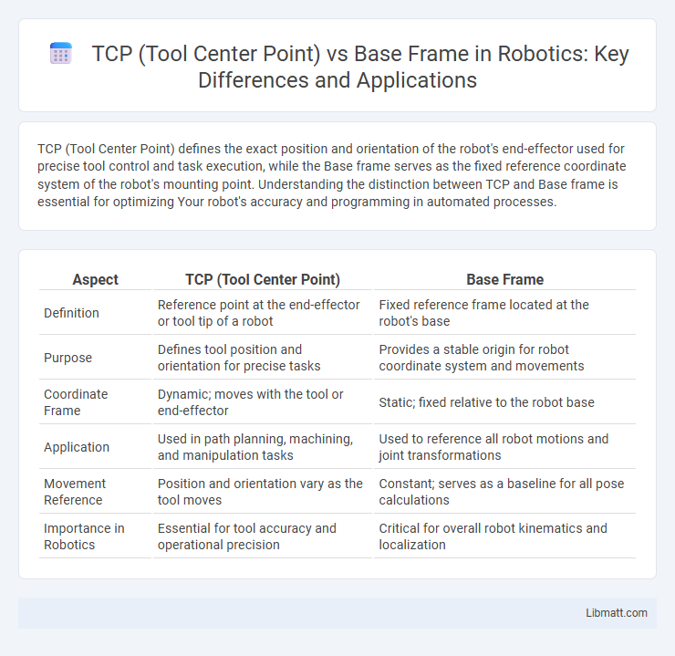 TCP (Tool Center Point) vs Base Frame in Robotics: Key Differences and Applications