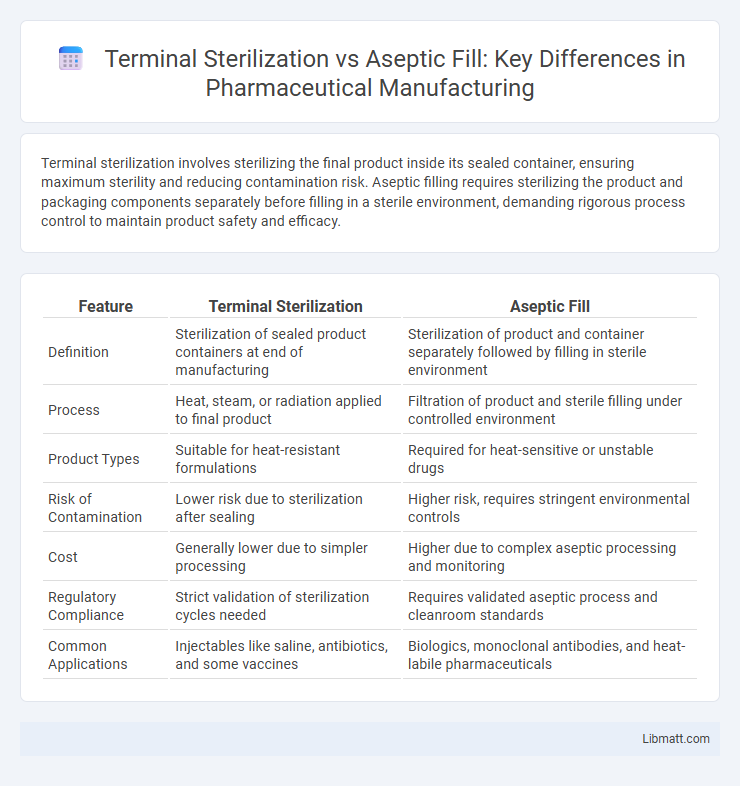 Terminal Sterilization vs Aseptic Fill: Key Differences in Pharmaceutical Manufacturing