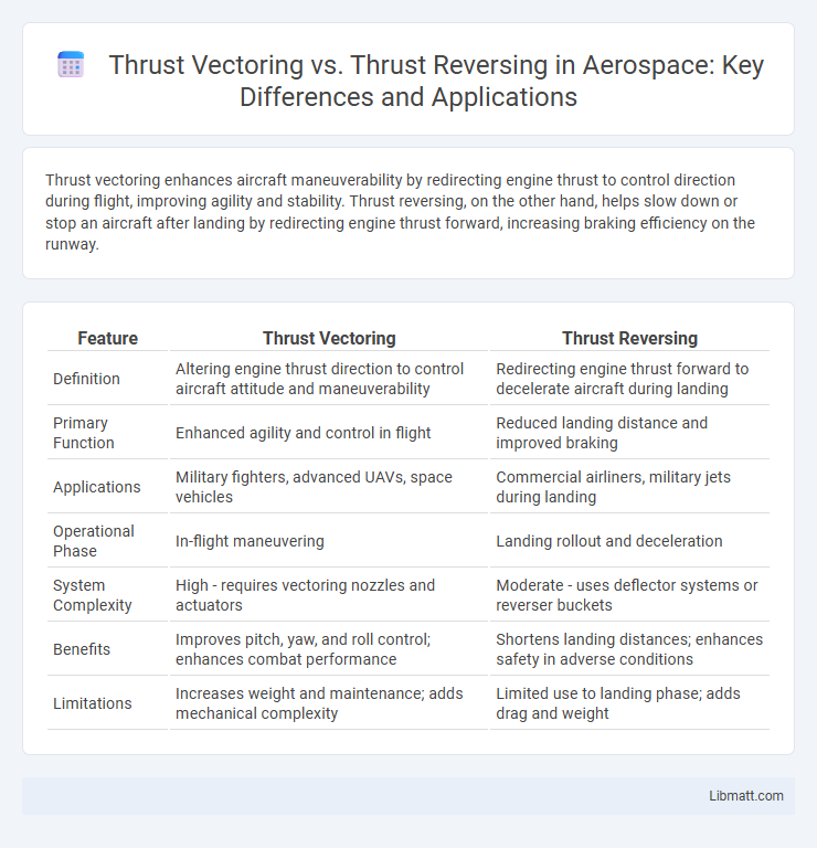 Thrust Vectoring vs. Thrust Reversing in Aerospace: Key Differences and Applications