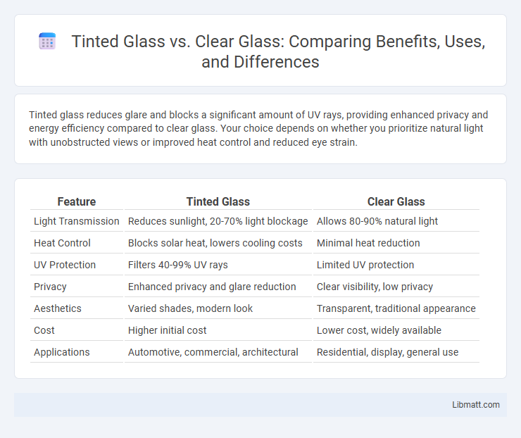 Tinted Glass vs. Clear Glass: Comparing Benefits, Uses, and Differences