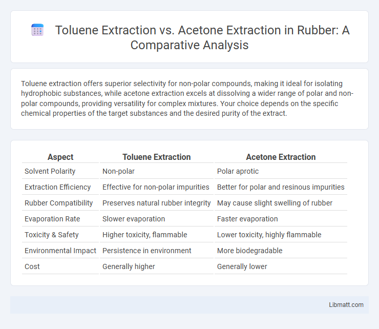 Toluene Extraction vs. Acetone Extraction in Rubber: A Comparative Analysis