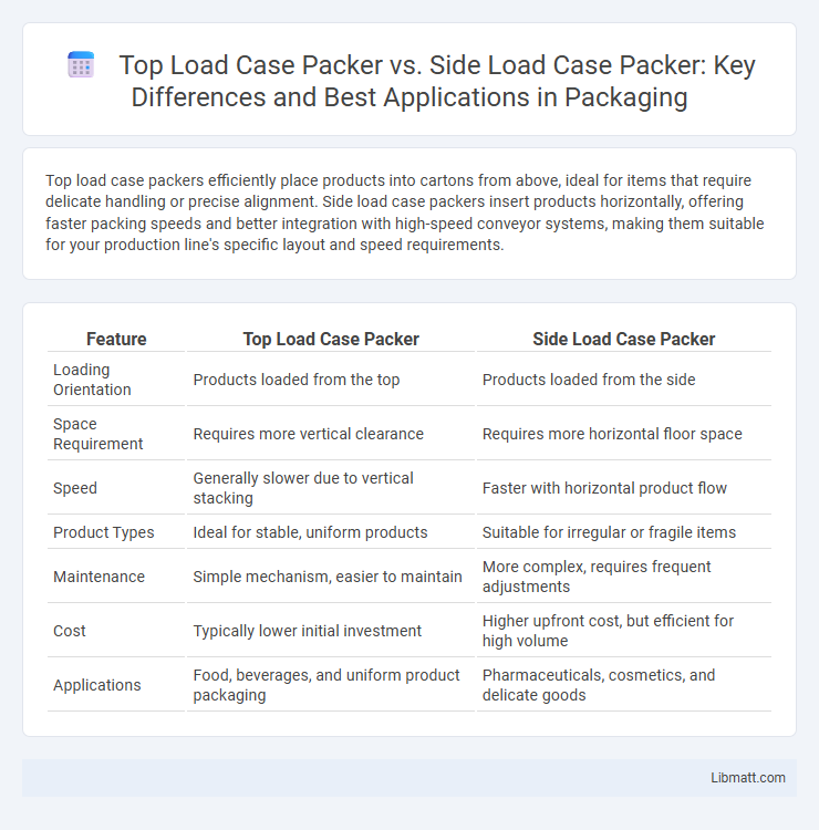 Top Load Case Packer vs. Side Load Case Packer: Key Differences and Best Applications in Packaging
