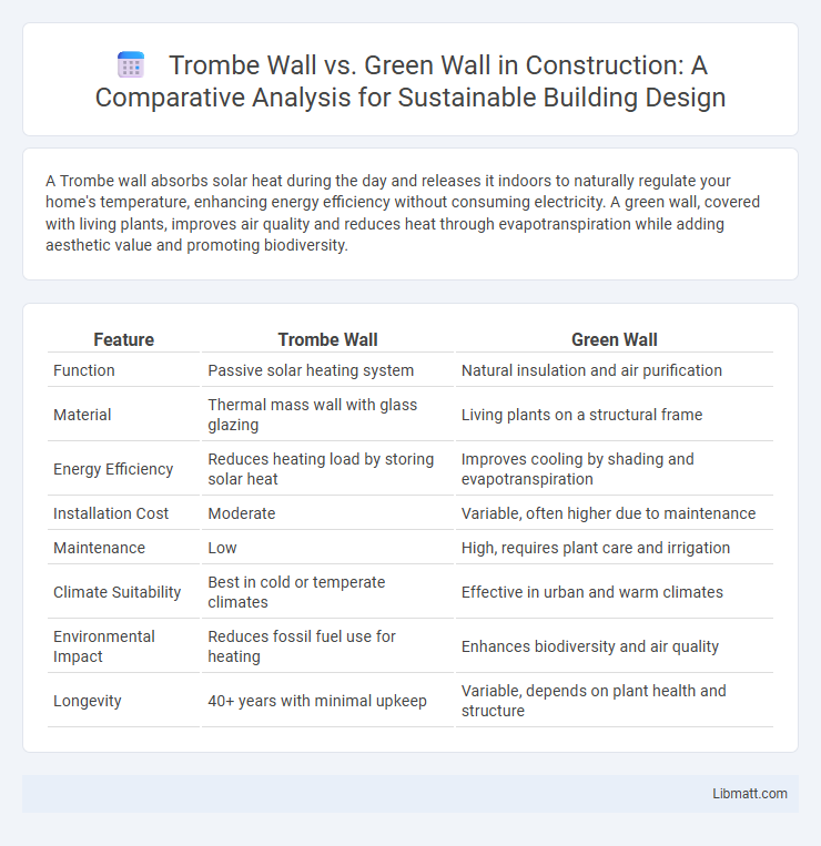 Trombe Wall vs. Green Wall in Construction: A Comparative Analysis for Sustainable Building Design