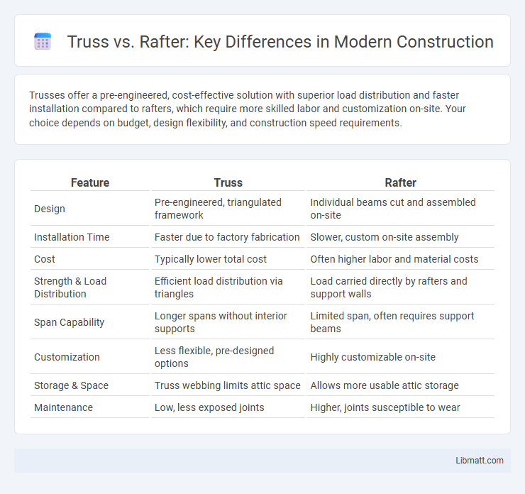 Truss vs. Rafter: Key Differences in Modern Construction