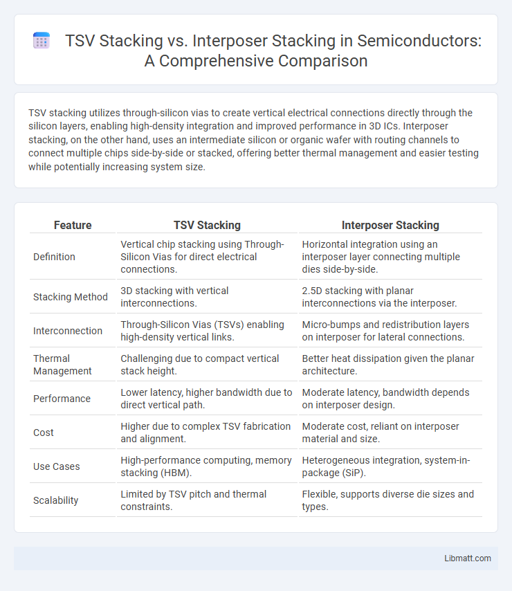 TSV Stacking vs. Interposer Stacking in Semiconductors: A Comprehensive Comparison