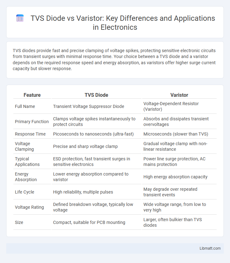 TVS Diode vs Varistor: Key Differences and Applications in Electronics