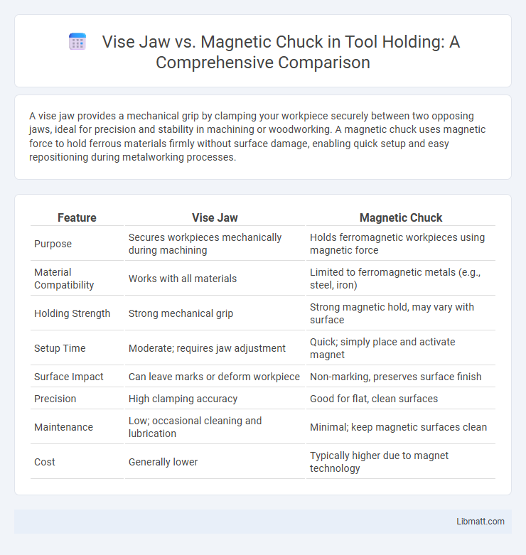 Vise Jaw vs. Magnetic Chuck in Tool Holding: A Comprehensive Comparison