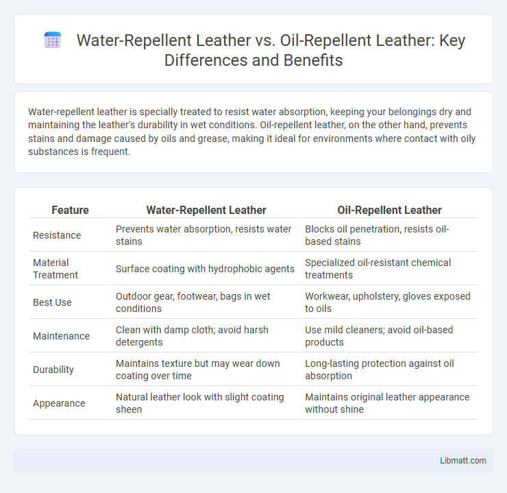 Water-Repellent Leather vs. Oil-Repellent Leather: Key Differences and Benefits