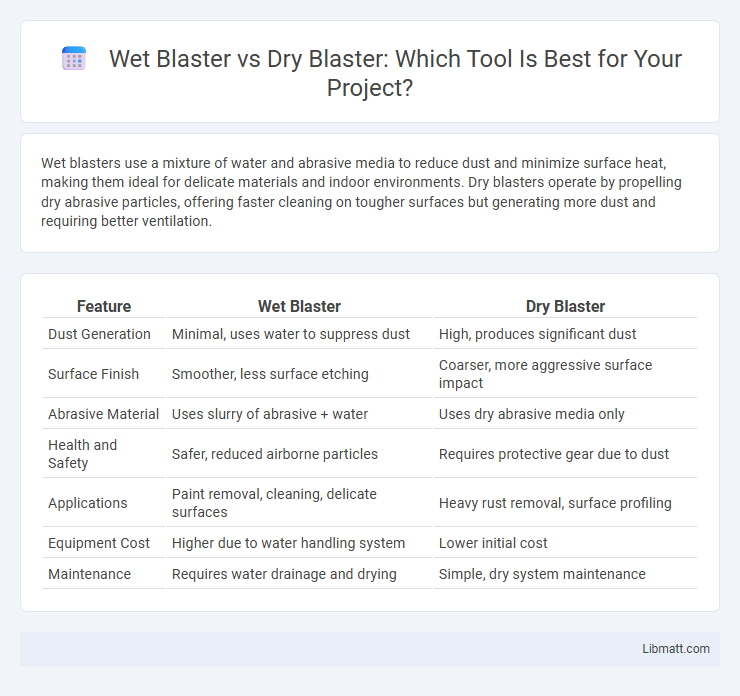 Wet Blaster vs Dry Blaster: Which Tool Is Best for Your Project?