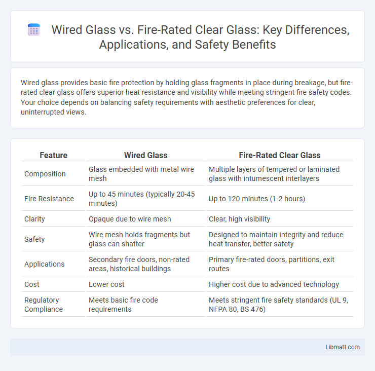 Wired Glass vs. Fire-Rated Clear Glass: Key Differences, Applications, and Safety Benefits