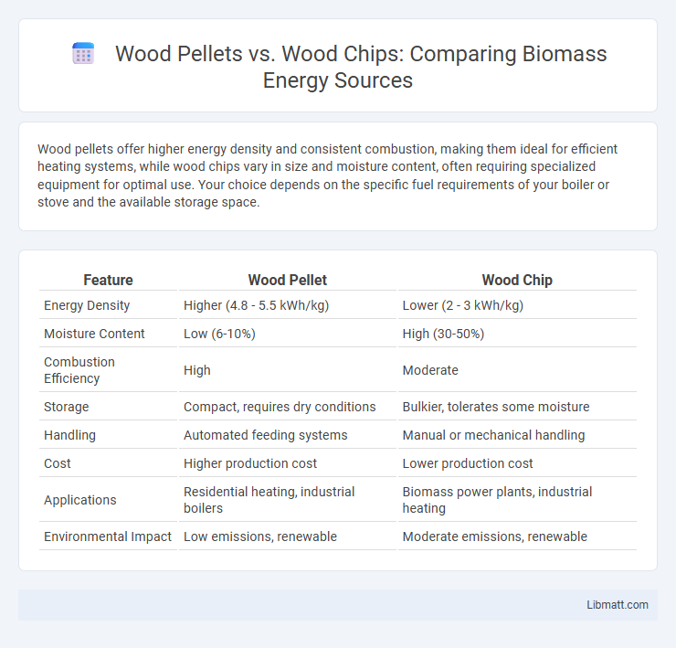 Wood Pellets vs. Wood Chips: Comparing Biomass Energy Sources