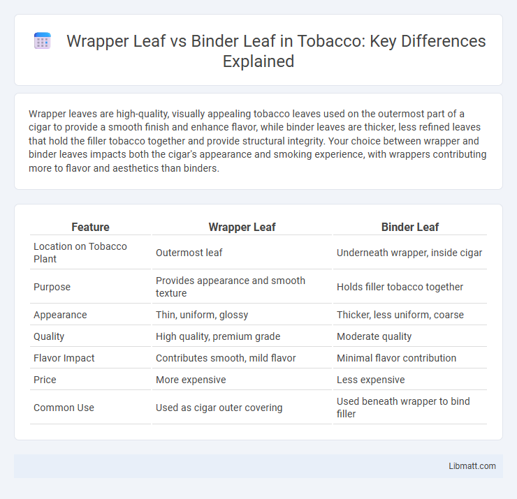 Wrapper Leaf vs Binder Leaf in Tobacco: Key Differences Explained