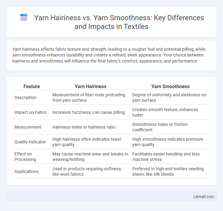 Yarn Hairiness vs. Yarn Smoothness: Key Differences and Impacts in Textiles