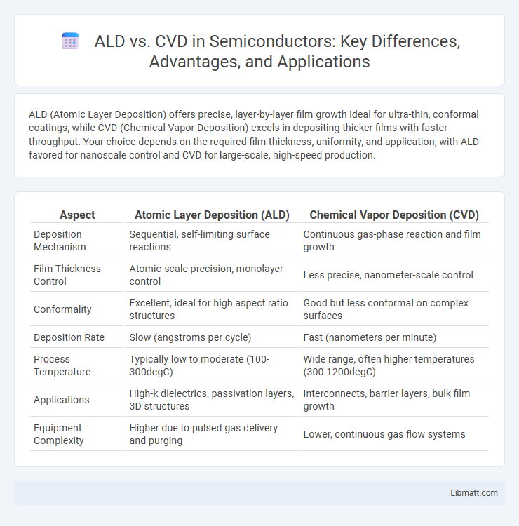 ALD vs. CVD in Semiconductors: Key Differences, Advantages, and Applications