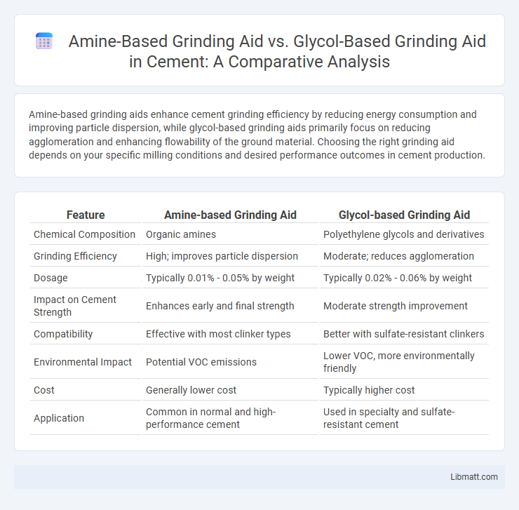 Amine-Based Grinding Aid vs. Glycol-Based Grinding Aid in Cement: A Comparative Analysis