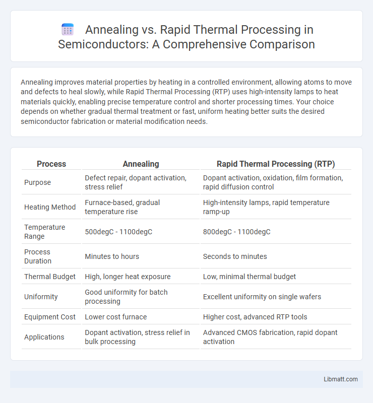 Annealing vs. Rapid Thermal Processing in Semiconductors: A Comprehensive Comparison