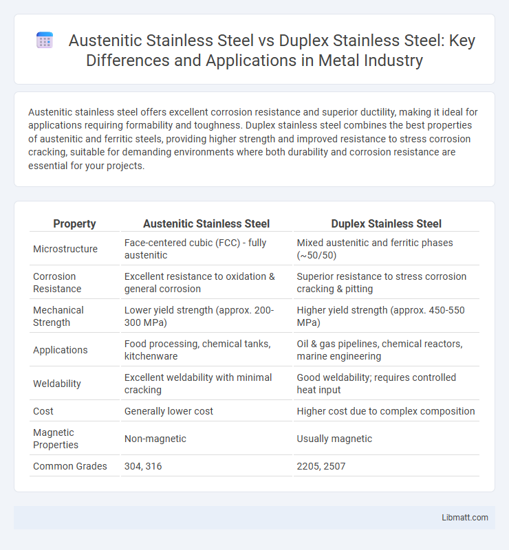 Austenitic Stainless Steel vs Duplex Stainless Steel: Key Differences and Applications in Metal Industry