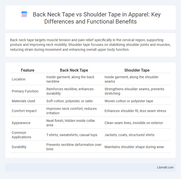 Back Neck Tape vs Shoulder Tape in Apparel: Key Differences and Functional Benefits