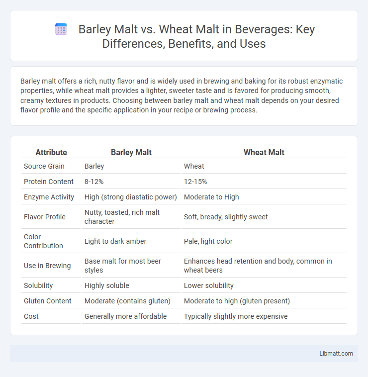 Barley Malt vs. Wheat Malt in Beverages: Key Differences, Benefits, and Uses