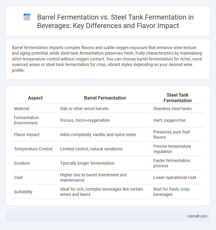 Barrel Fermentation vs. Steel Tank Fermentation in Beverages: Key Differences and Flavor Impact