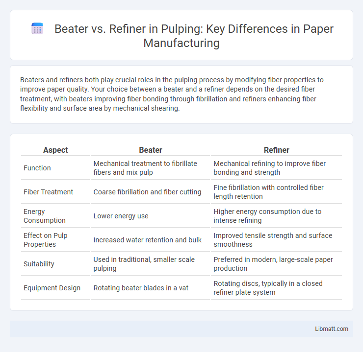Beater vs. Refiner in Pulping: Key Differences in Paper Manufacturing