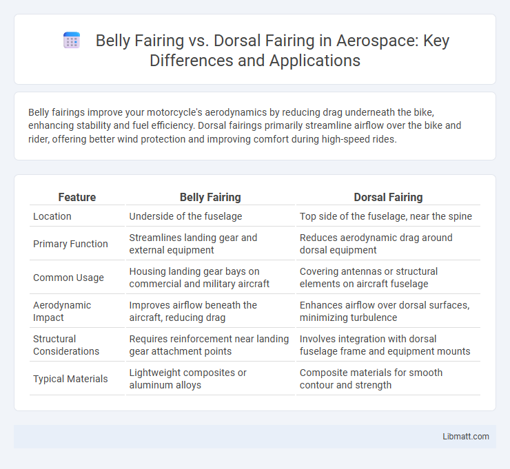 Belly Fairing vs. Dorsal Fairing in Aerospace: Key Differences and Applications