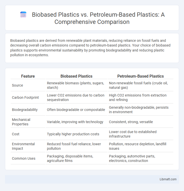 Biobased Plastics vs. Petroleum-Based Plastics: A Comprehensive Comparison