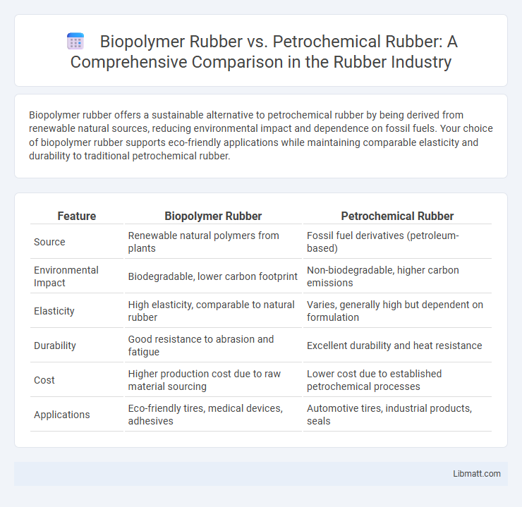 Biopolymer Rubber vs. Petrochemical Rubber: A Comprehensive Comparison in the Rubber Industry