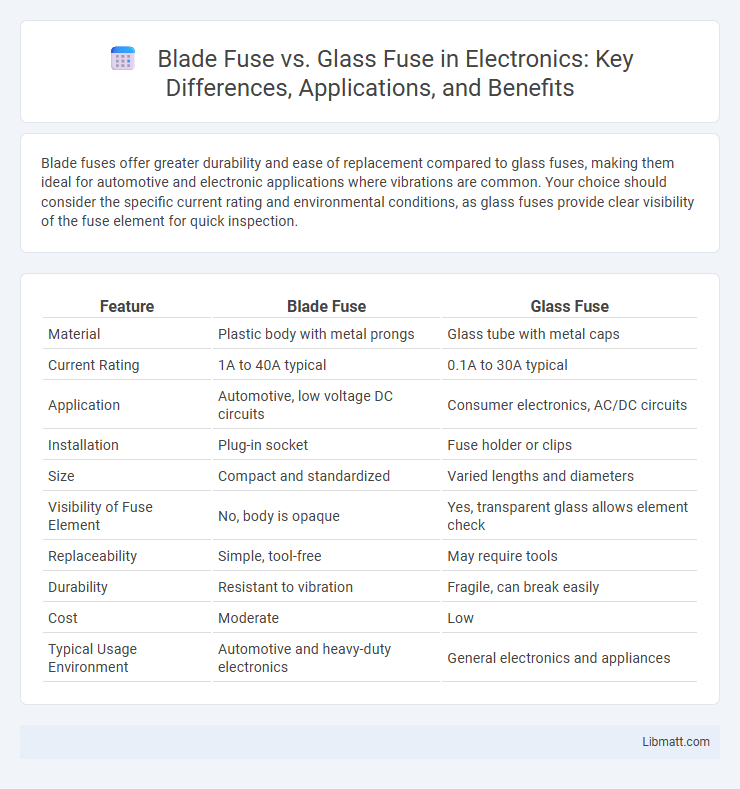 Blade Fuse vs. Glass Fuse in Electronics: Key Differences, Applications, and Benefits
