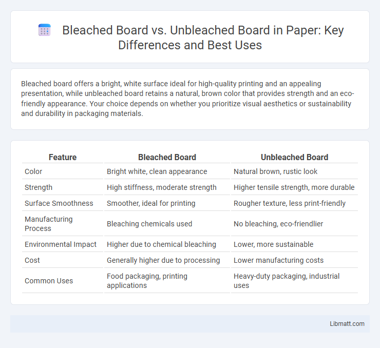 Bleached Board vs. Unbleached Board in Paper: Key Differences and Best Uses
