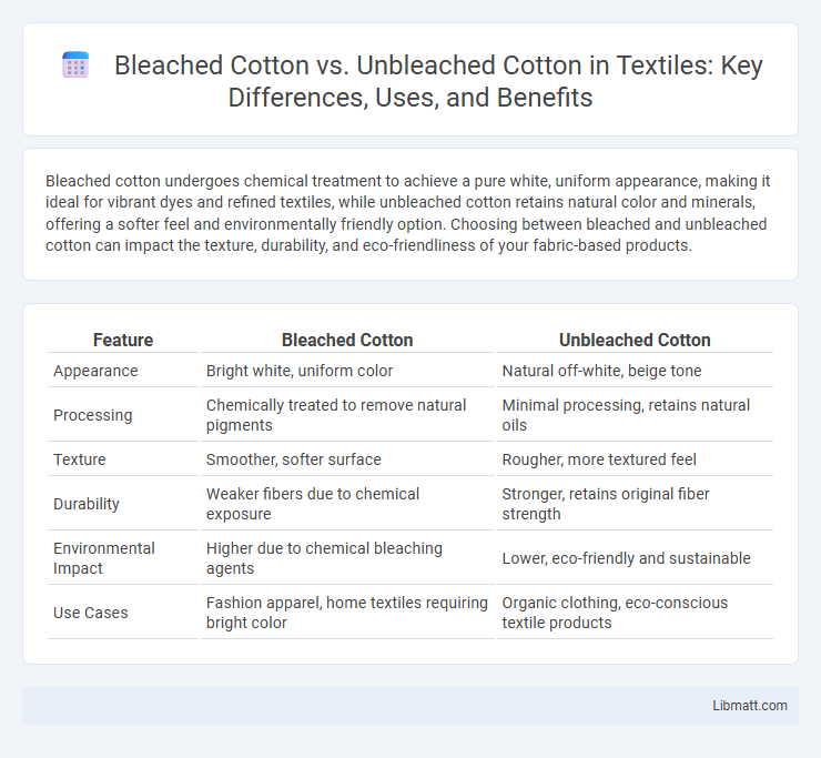 Bleached Cotton vs. Unbleached Cotton in Textiles: Key Differences, Uses, and Benefits