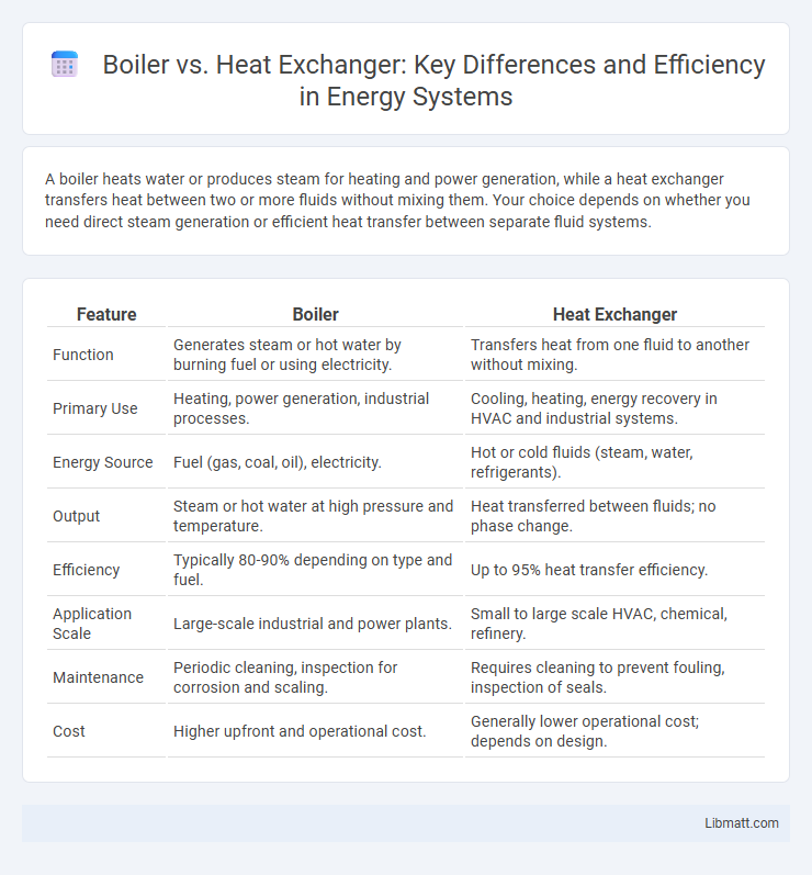 Boiler vs. Heat Exchanger: Key Differences and Efficiency in Energy Systems