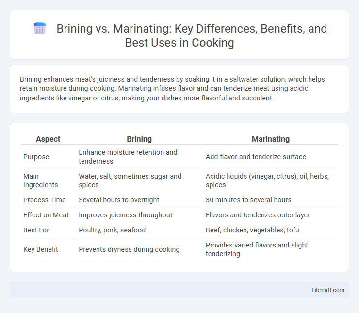 Brining vs. Marinating: Key Differences, Benefits, and Best Uses in Cooking