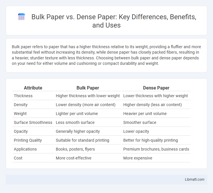 Bulk Paper vs. Dense Paper: Key Differences, Benefits, and Uses