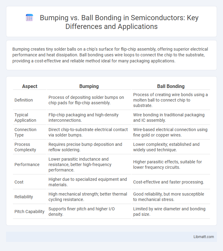 Bumping vs. Ball Bonding in Semiconductors: Key Differences and Applications
