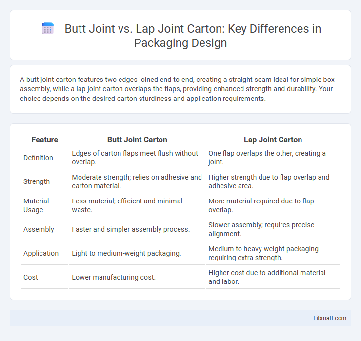 Butt Joint vs. Lap Joint Carton: Key Differences in Packaging Design