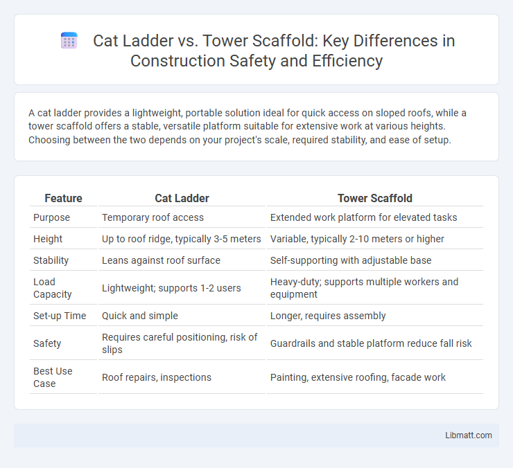 Cat Ladder vs. Tower Scaffold: Key Differences in Construction Safety and Efficiency